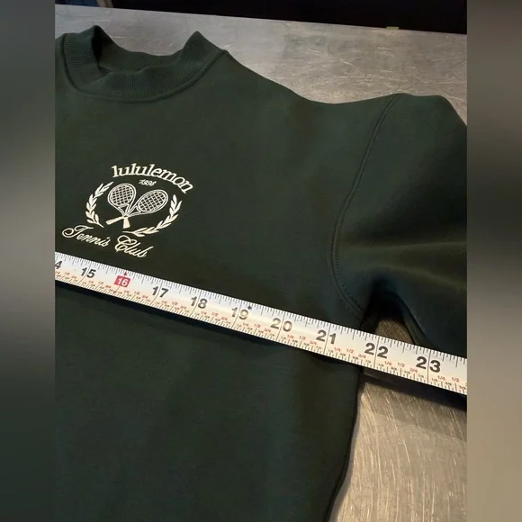 Lululemon Tennis Club crewneck- Forest green - Picture 5 of 8